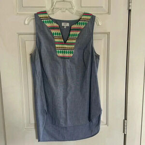 Crown and Ivy Blue Tank Size Small